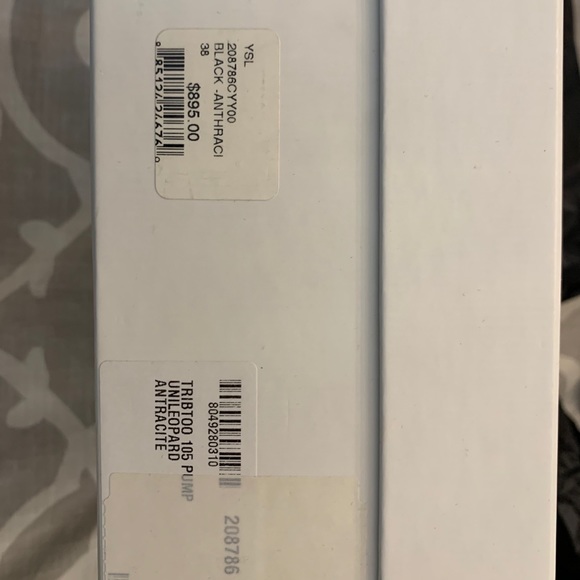 YSL Yves Saint Laurent Tribtoo 105 pump size 38 8 - Picture 5 of 7